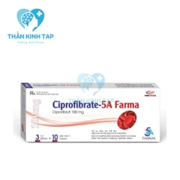 Ciprofibrate-5a Farma 100mg - Hộp 03 vỉ x 10 viên